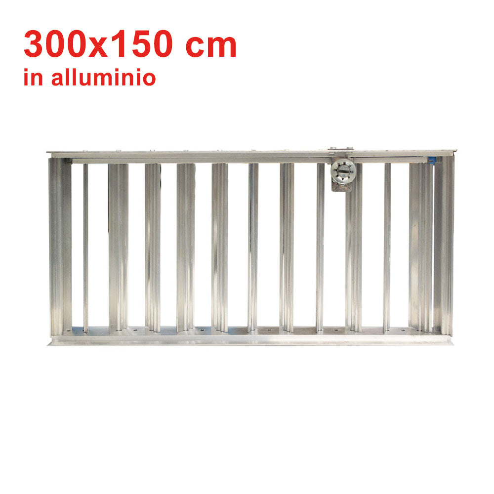 Volet réglable en aluminium pour ventilation de 300 x 150 mm