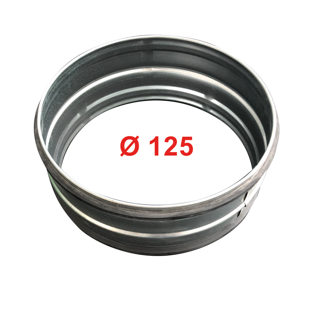 Manchon de raccordement Ø 125 mm pour conduits flexibles d'air chaud et froid