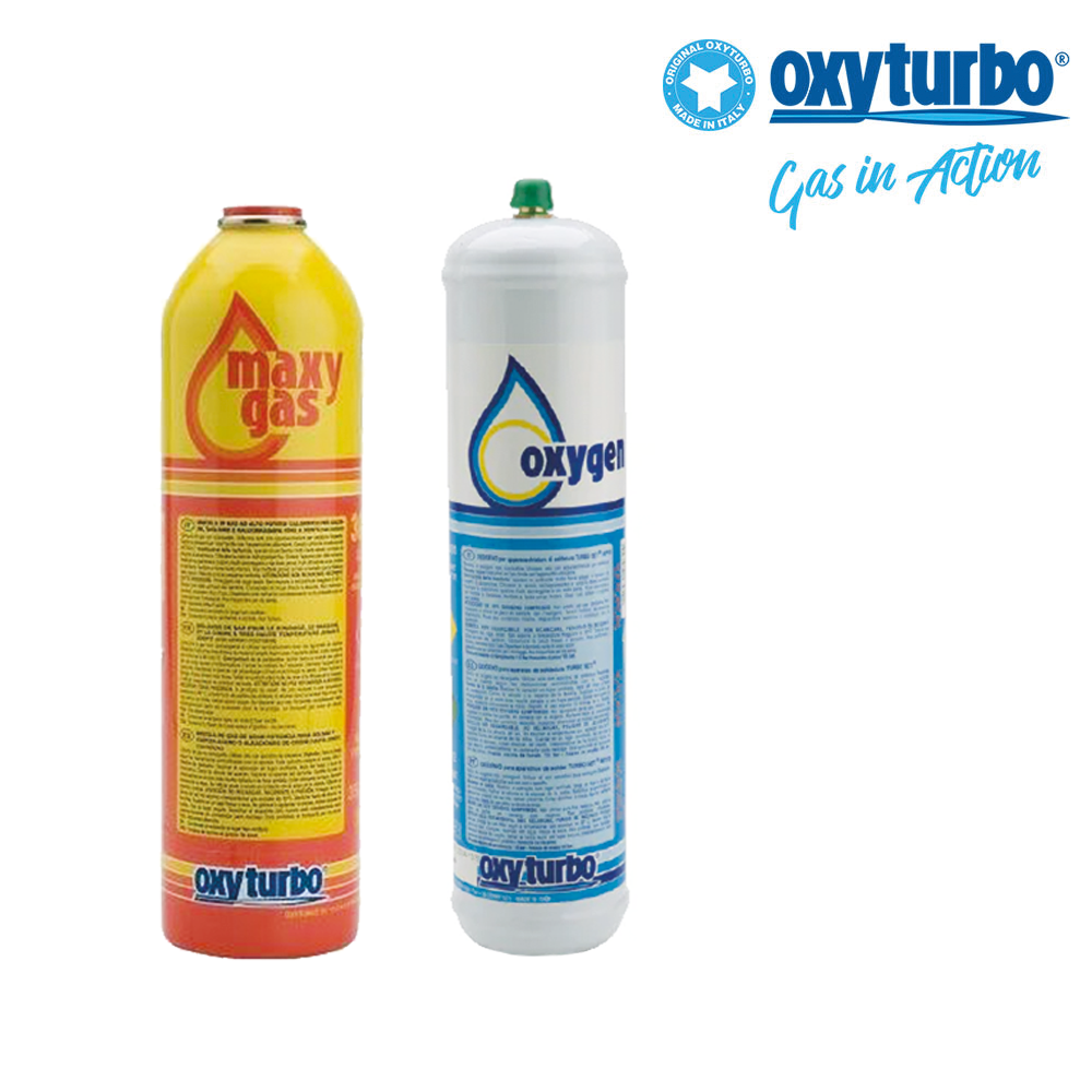 Cartouches de rechange pour oxygène et gaz maxi pour la station Turbo Set 90