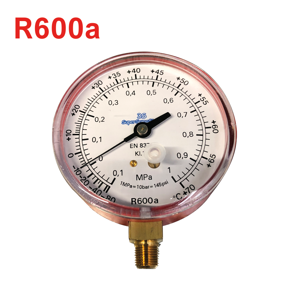 Manomètre haute pression pour gaz réfrigérant R600a