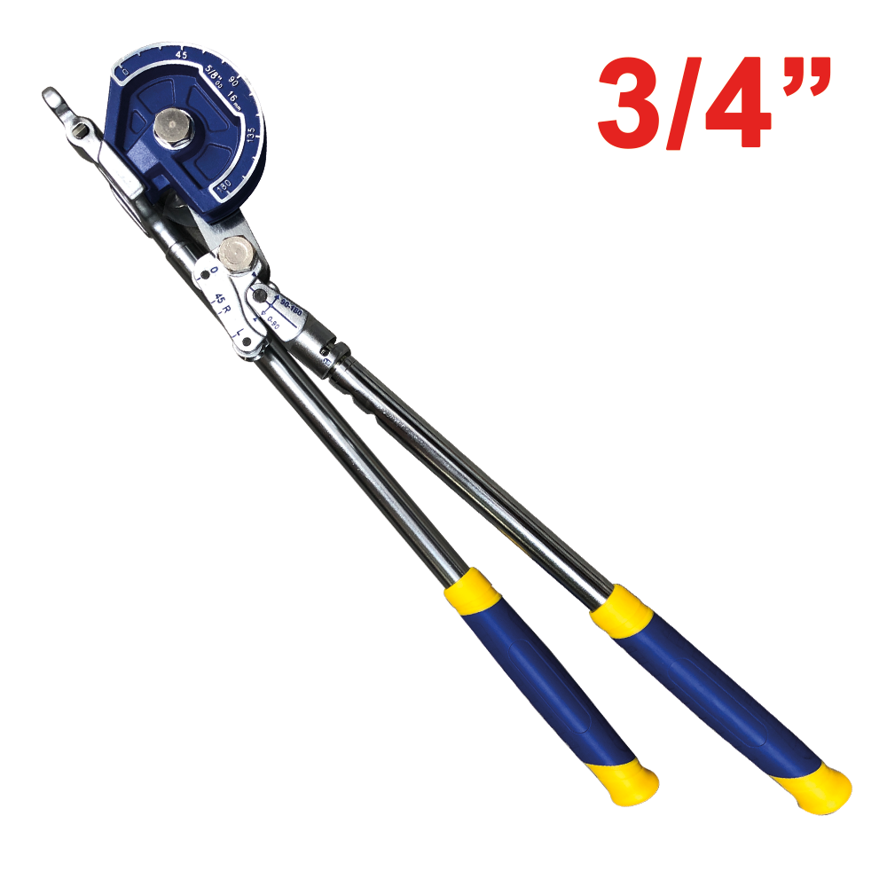 Pince pliante courbée en cuivre avec levier, diamètre 3/4''