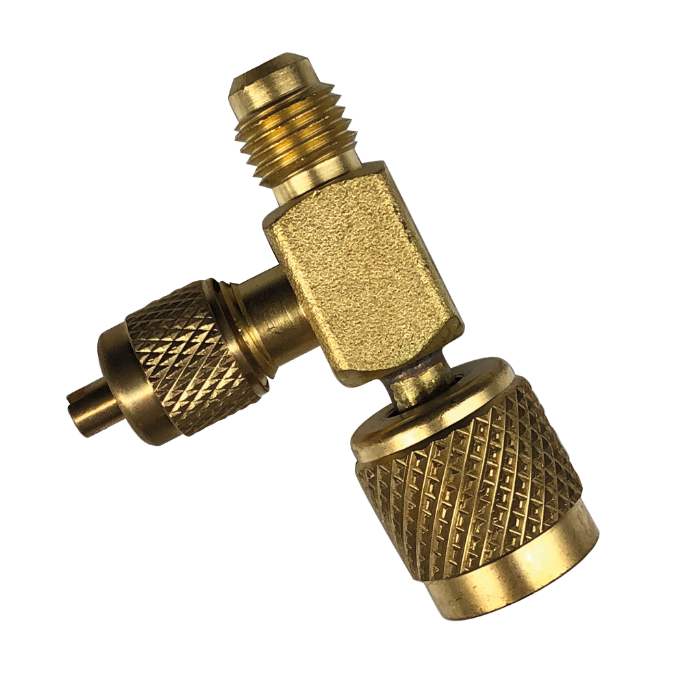 Raccord en T SAE 1/4", femelle-mâle-mâle