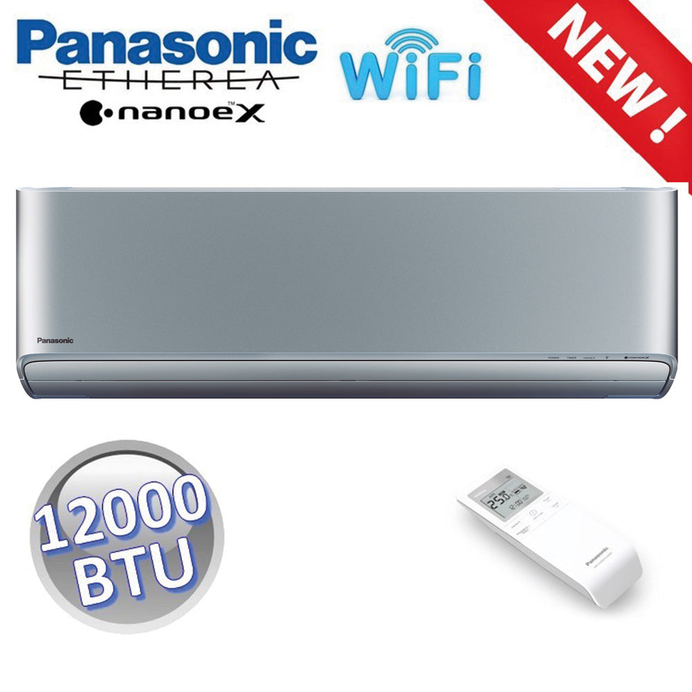 Unité intérieure Panasonic ETHEREA Z 12 000 BTU argent R32 Wi-Fi NanoeX — CS-XZ35ZKEW