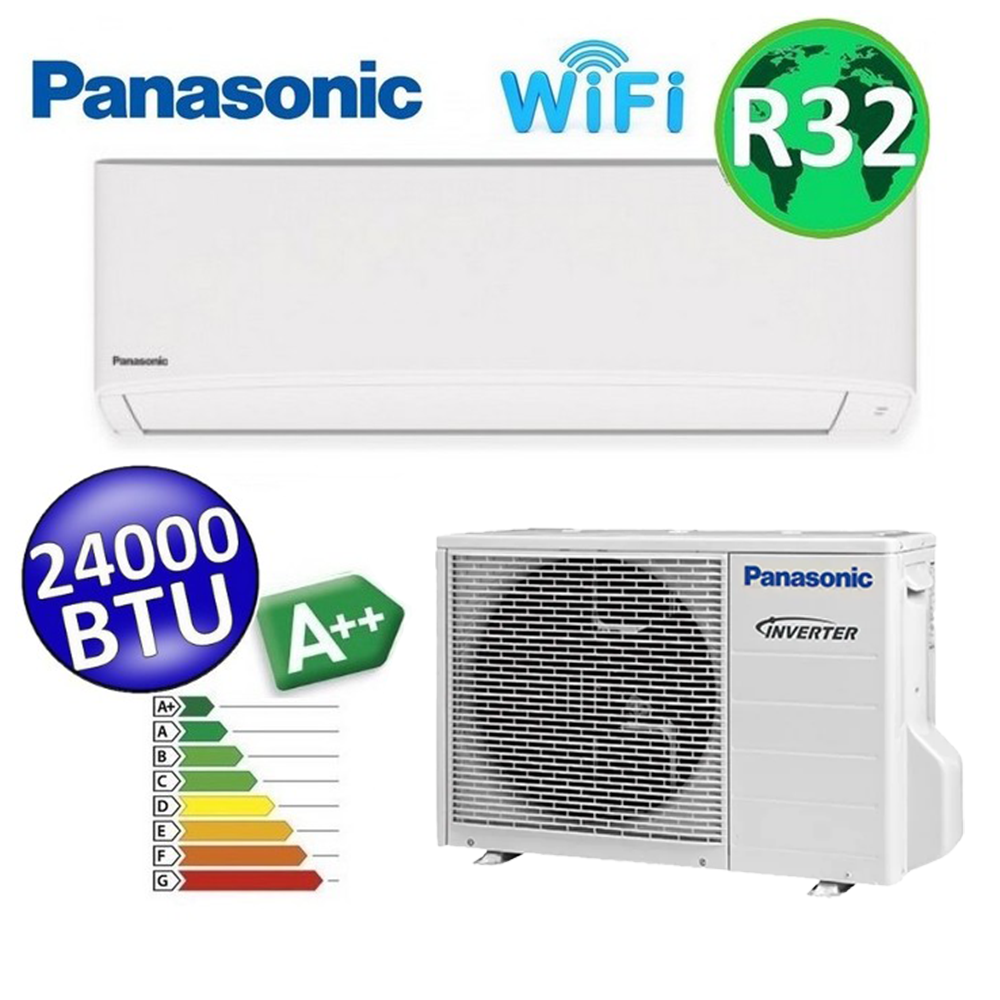 Climatiseur monosplit ultra-compact PANASONIC série TZ R32 24000 Btu A++ avec WiFi et NanoeX