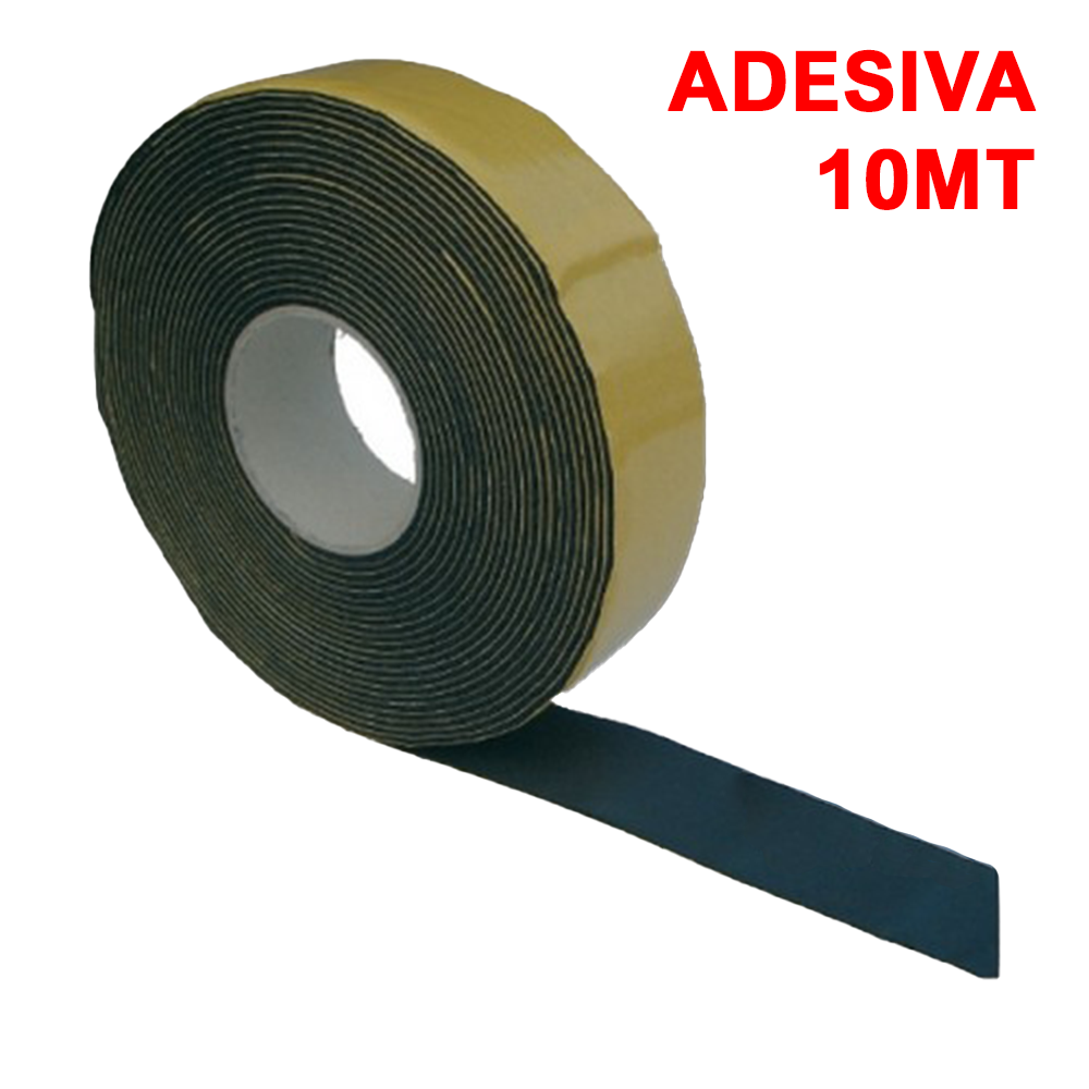 Bandage isolant adhésif en néoprène noir - 10 m