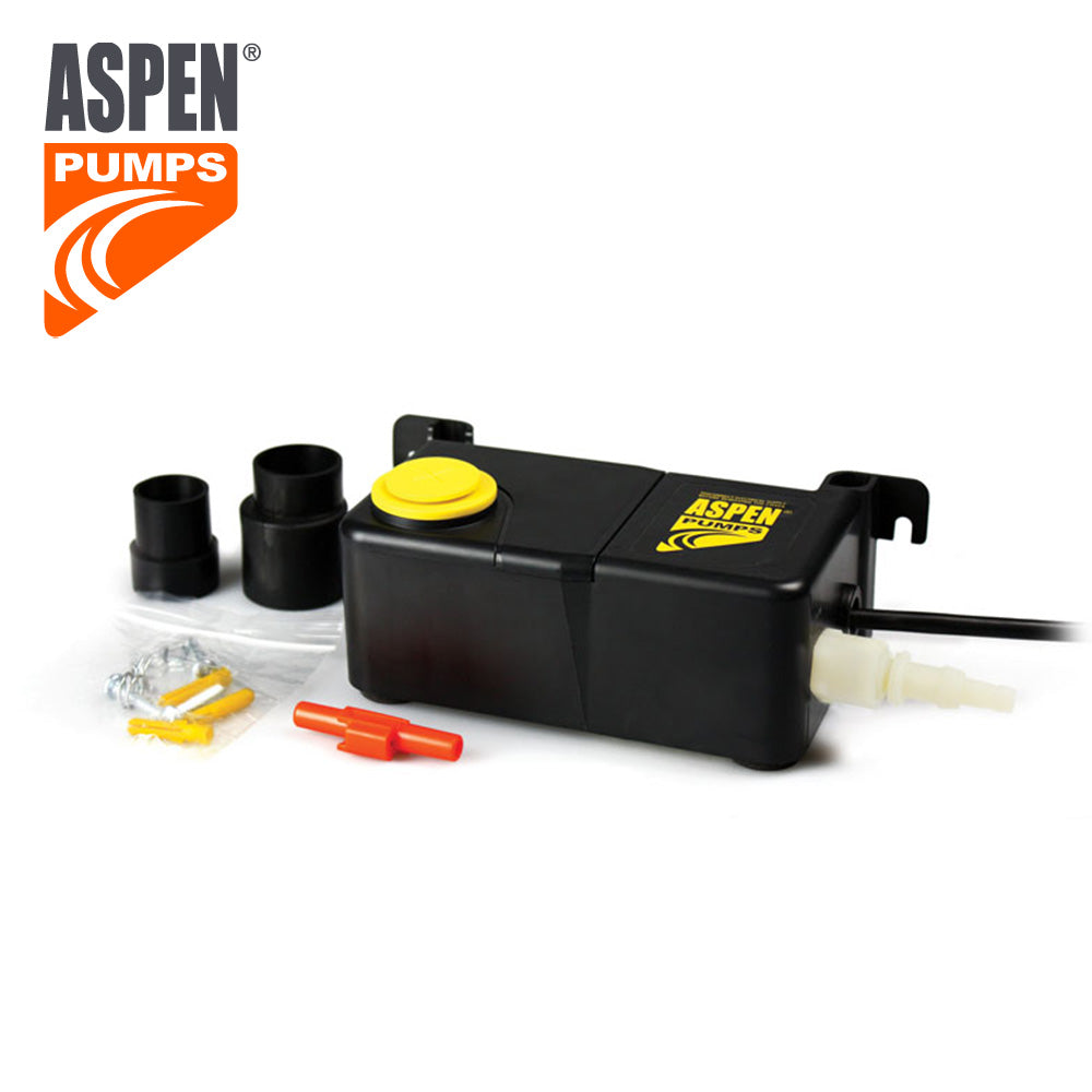 Pompe d'évacuation des condensats de climatisation avec mini-réservoir - Aspen Pumps