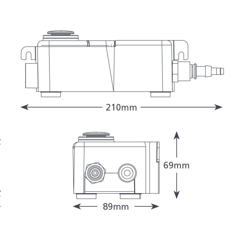 Pompe d'évacuation des condensats de climatisation avec mini-réservoir - Aspen Pumps