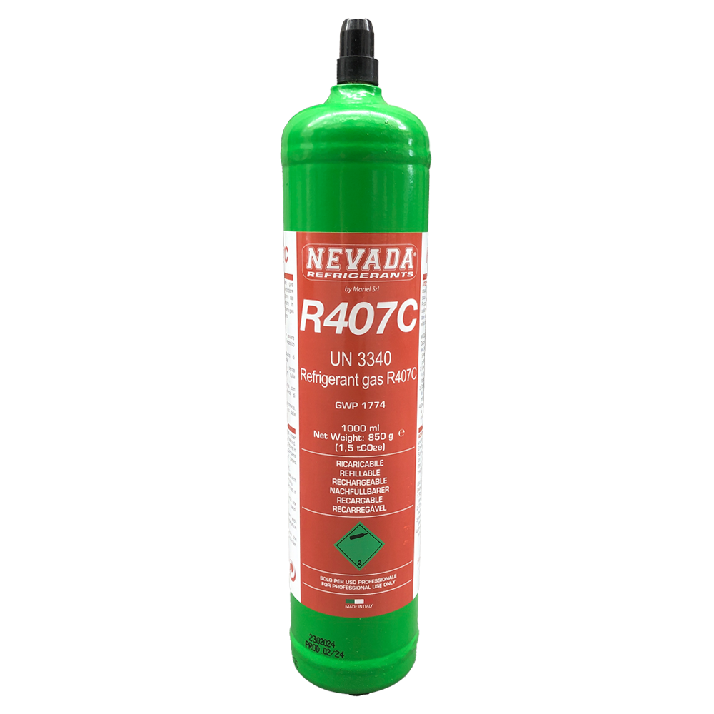 Bouteille de gaz réfrigérant R407C de 850 g