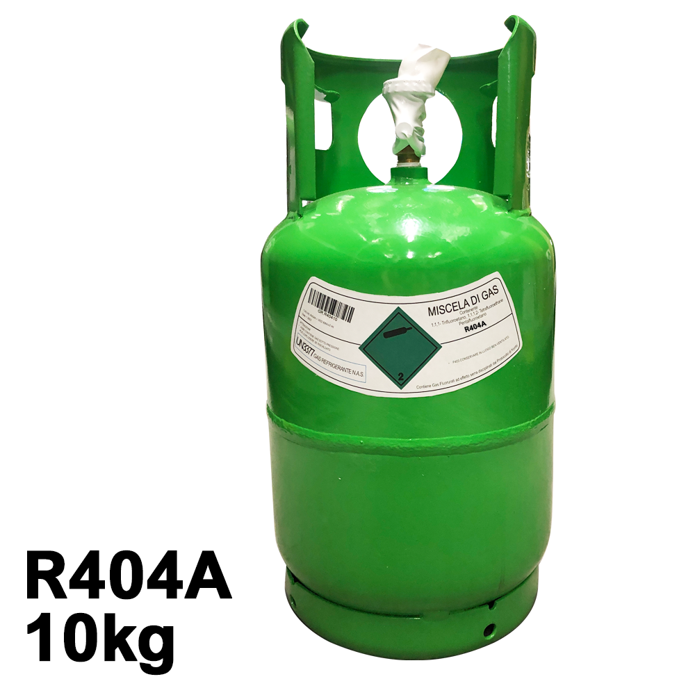 Bouteille de gaz réfrigérant R404A, 10 kg net - réfrigération