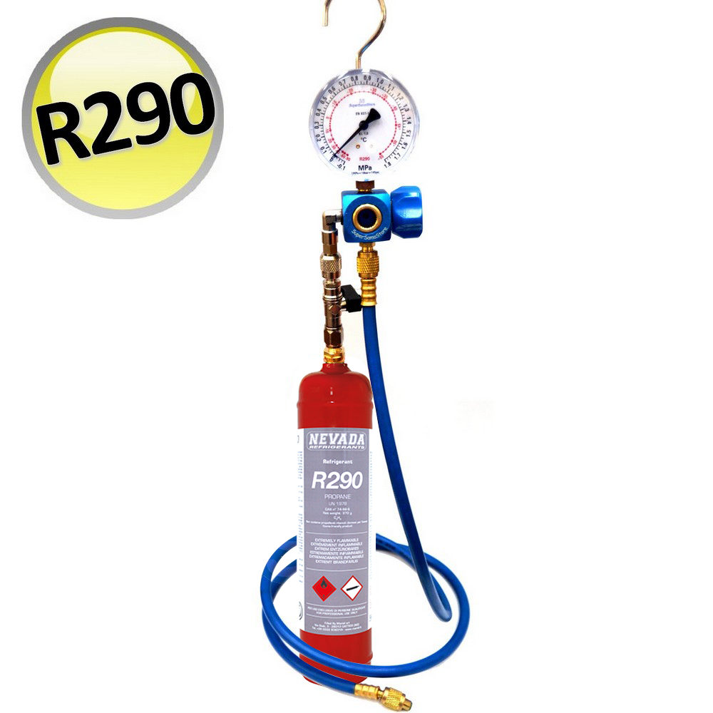 Kit de diagnostic et de recharge pour réfrigérateur/congélateur (à faire soi-même) - Gaz R290