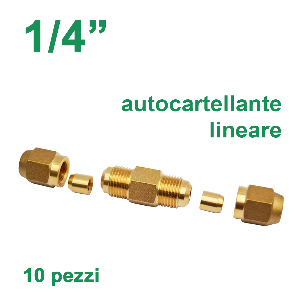 Manchon de raccordement auto-évasé pour raccord linéaire 1/4 - 10 pièces