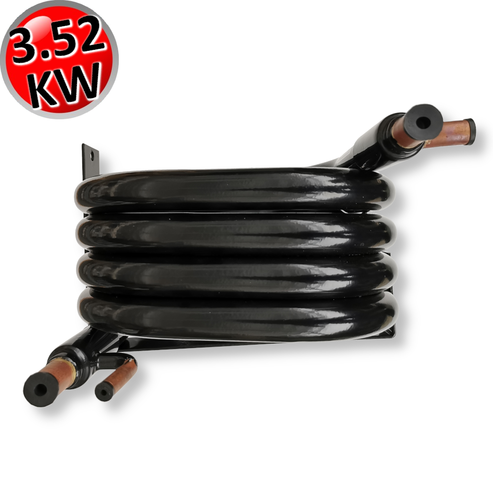 3.52 kW coaxial water condenser for refrigeration systems