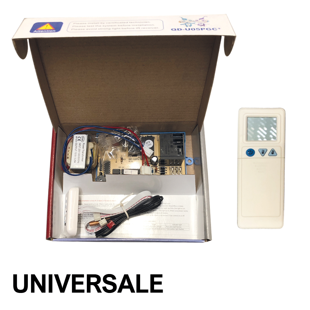 Télécommande universelle avec carte pour climatiseurs split - Technologie ON-OFF - 6 fils PG