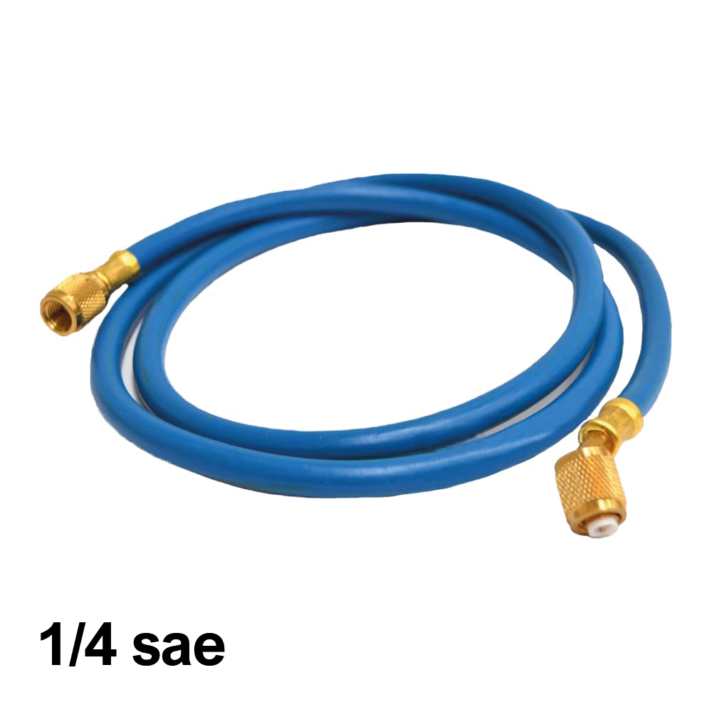 Tuyau flexible pour R22 et R407c - 1/4'' SAE, couleur bleue