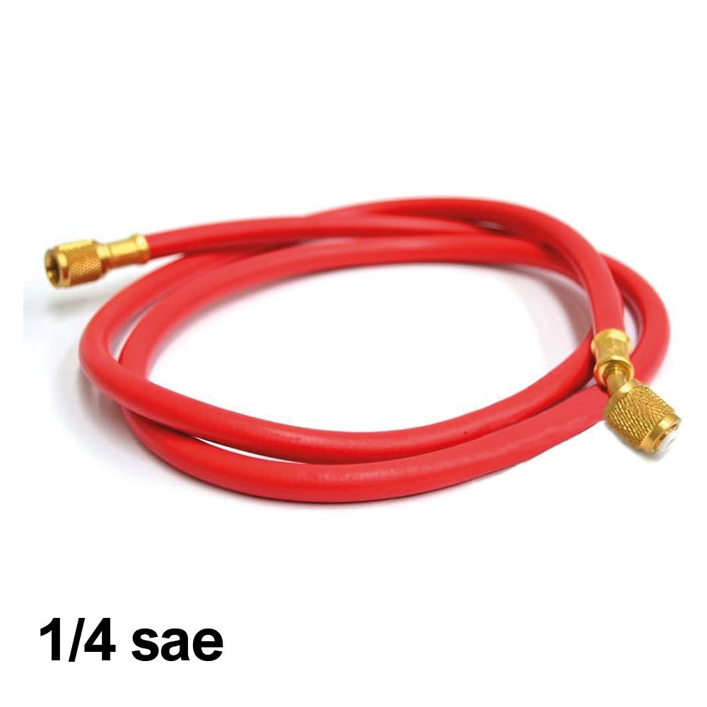 Tuyau flexible pour R22 et R407c - 1/4'' SAE, couleur rouge