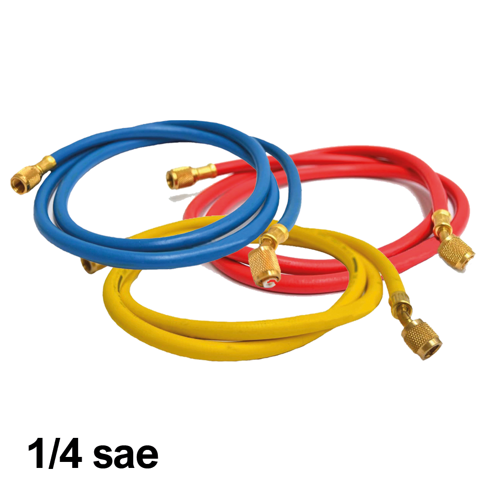 Kit de 3 tuyaux de gaz SAE 1/4 R407 R22 R134