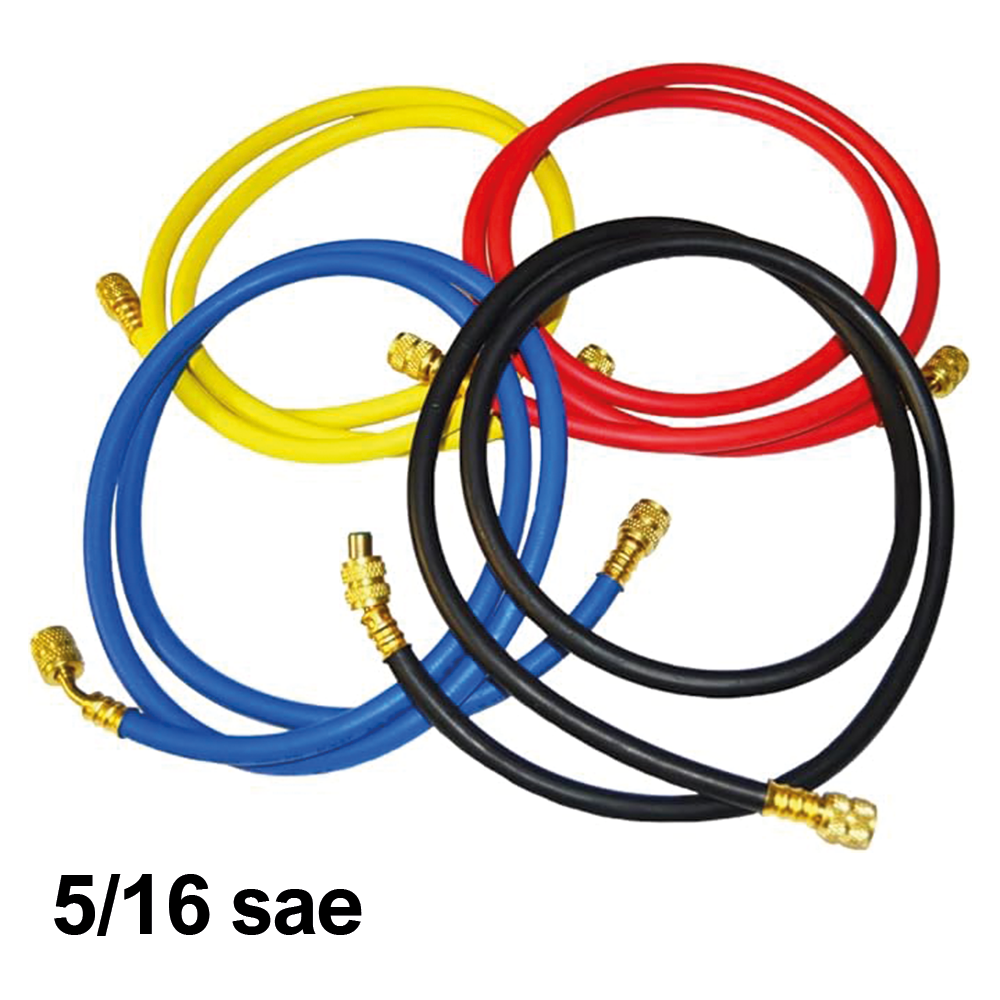Kit de 4 tuyaux 5/16'' SAE gaz R410A R32, longueur 150 cm