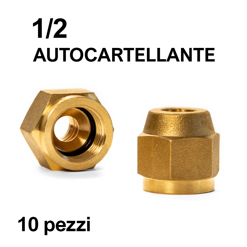 Embout à raccord auto-évasé 1/2 - 10 pièces