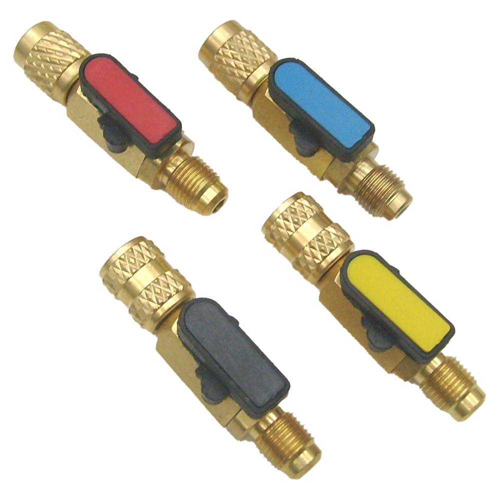 Kit de 4 vannes à bille - 2 x 5/16'' + 2 vannes réduites 1/4'' F x 5/16'' M