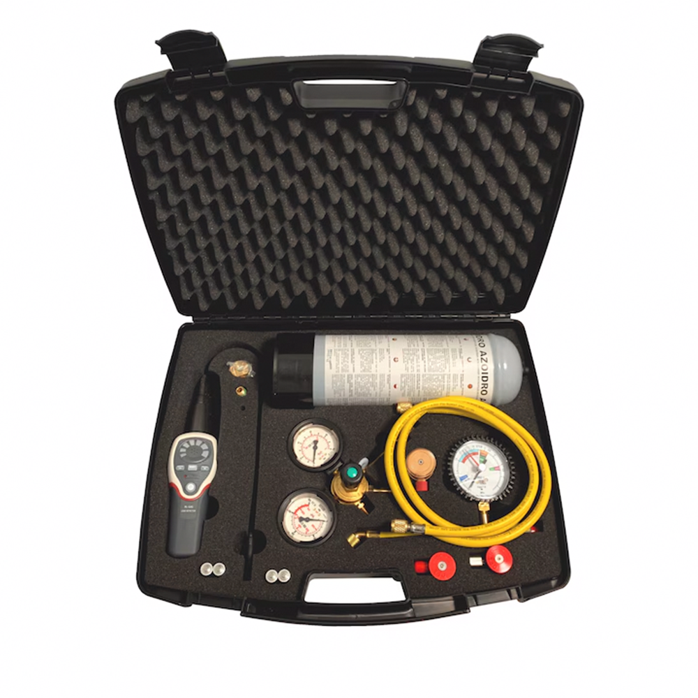 Kit de test d'étanchéité pour circuit frigorifique avec mélange AZIDRO