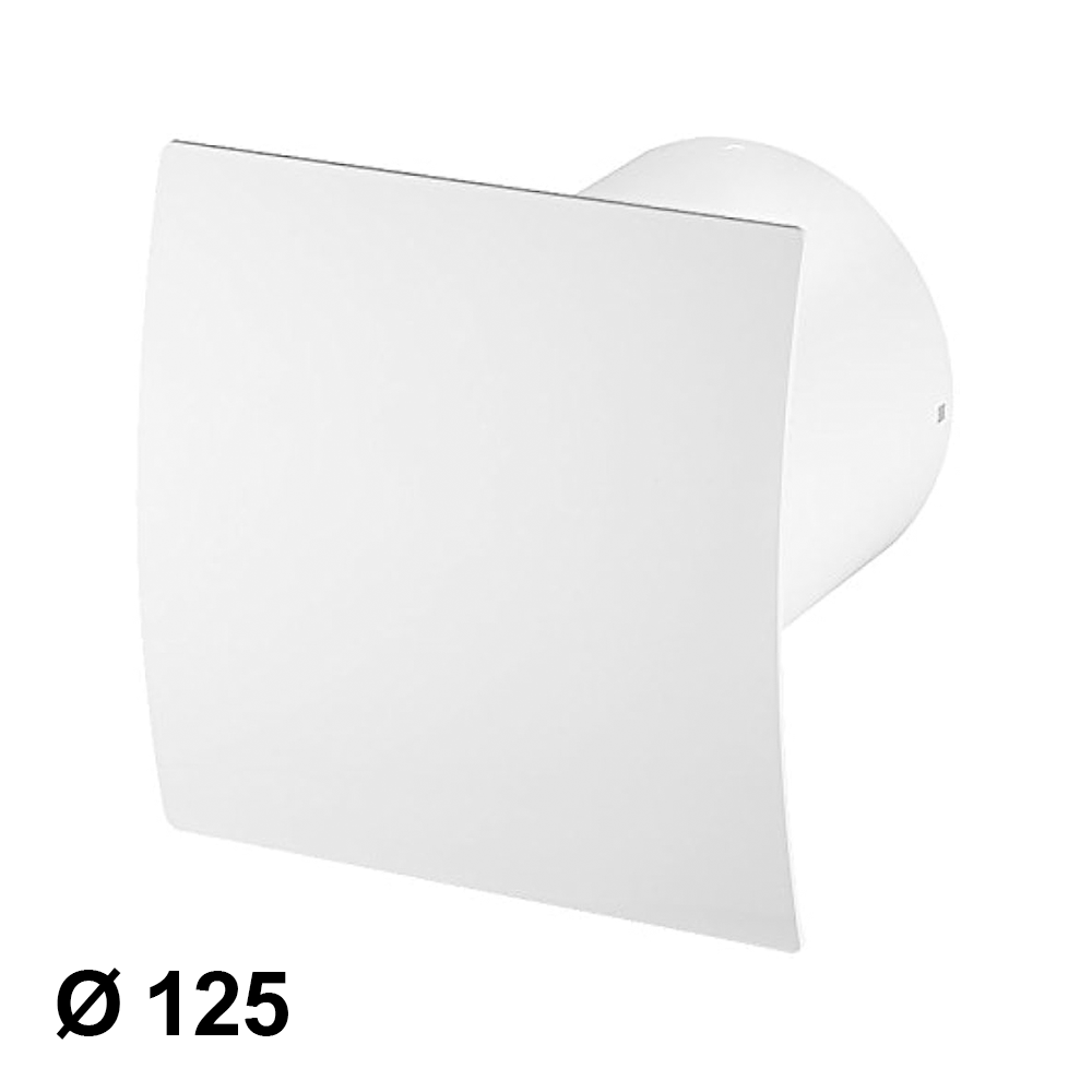 Ventilateur extracteur domestique Ø 125 mm - masque blanc
