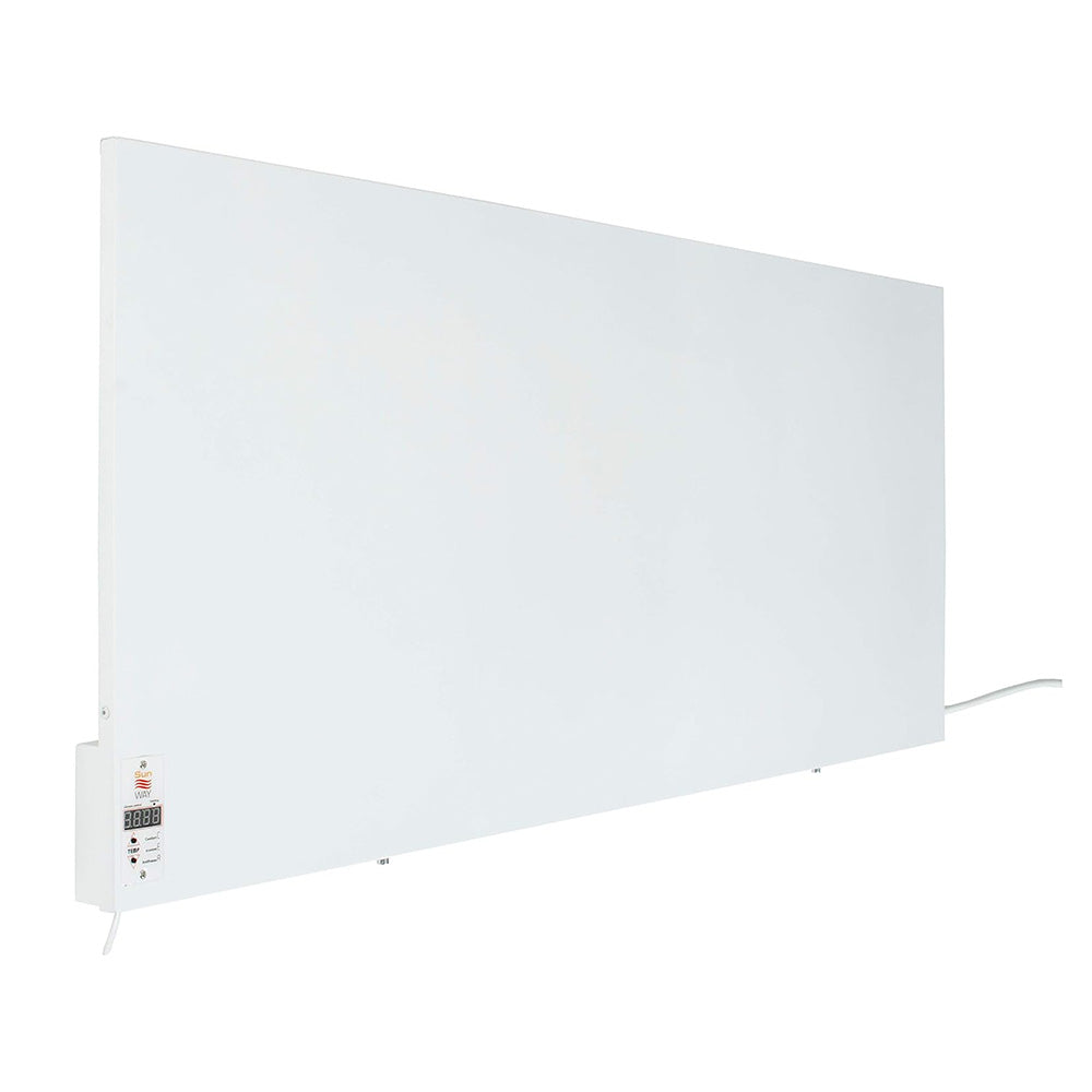 Panneau chauffant infrarouge à convection électrique avec thermostat - Puissance de 1000 watts