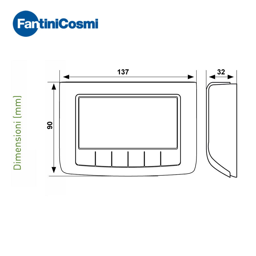 Chronothermostat hebdomadaire Fantini CH140 GSM2 avec GSM intégré