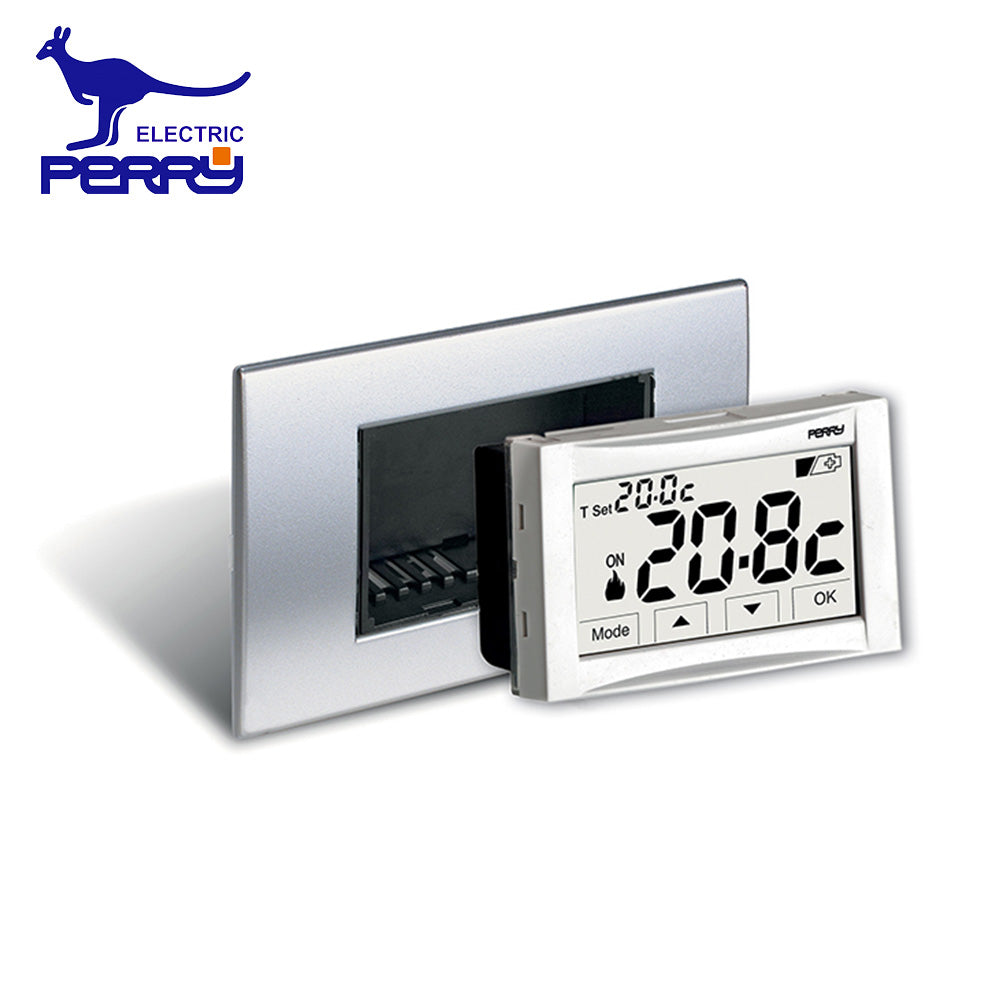 Thermostat numérique tactile intégré Perry 1TITE542 - 3 V MOON SOFT TOUCH