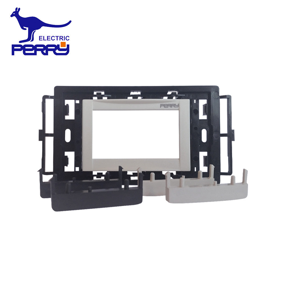 Perry 1PAFT54243IP - Plaques d'adaptation pour kit de finition de thermostats encastrés