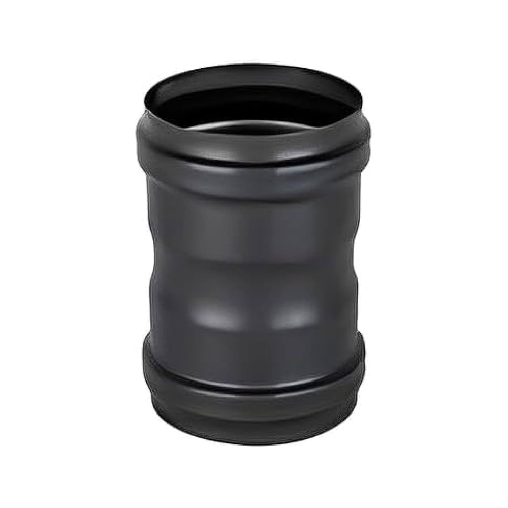 Manchon F-F en acier noir pour poêle à granulés Ø 100 mm