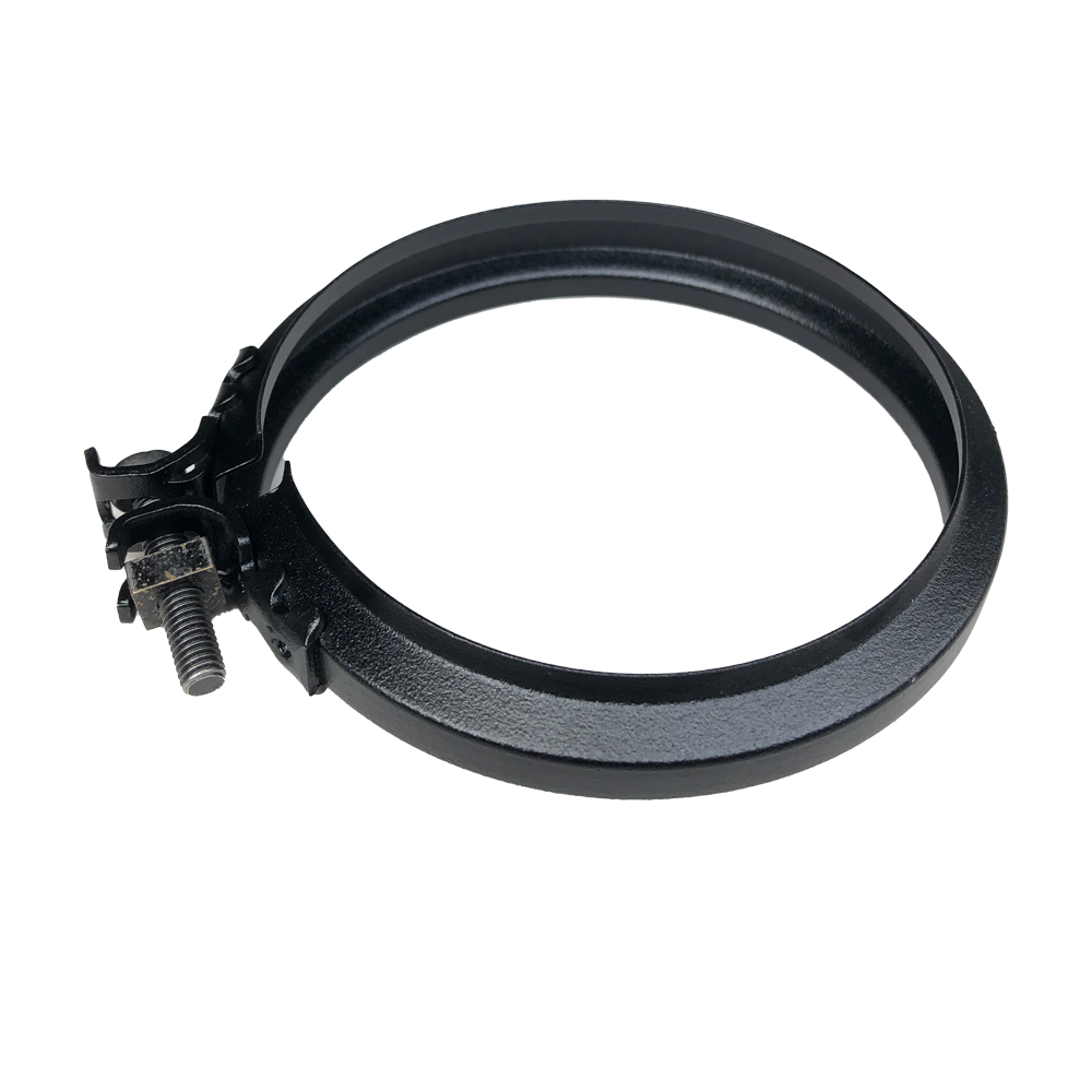 Collier de raccordement noir pour poêle à granulés Ø 100 mm