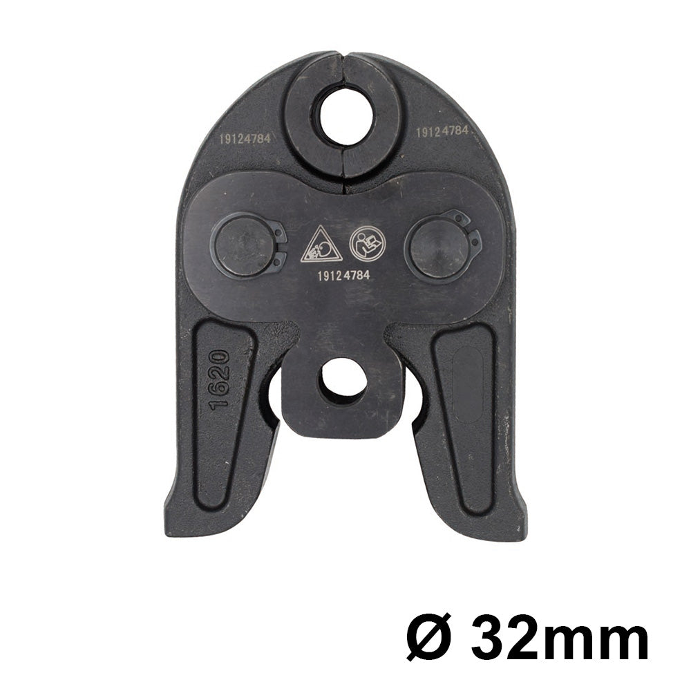 Pince à mâchoires pour sertissage de profilés TH, pince à sertir pour raccords multicouches Ø 32 mm