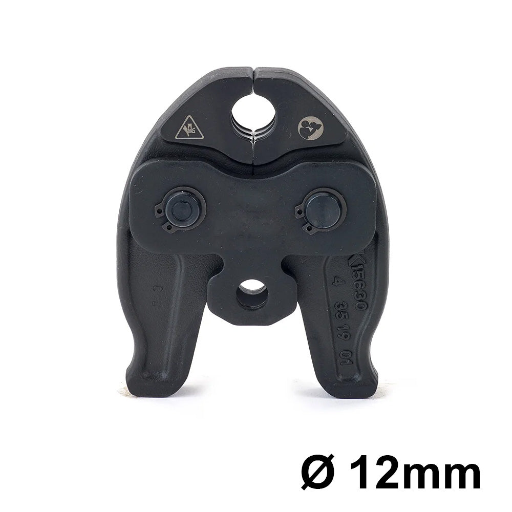 Pince à mâchoires en cuivre, profil en V, Ø 12 mm, raccords de type Viega