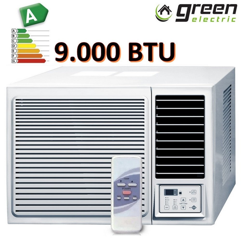 Climatiseur de fenêtre encastrable Green Electric 9000 BTU - Compresseur TOSHIBA - Pompe à chaleur