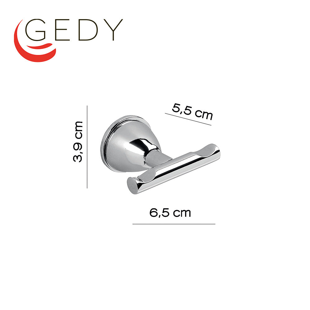 Porte-manteau double en acier - GENZIANA GEDY