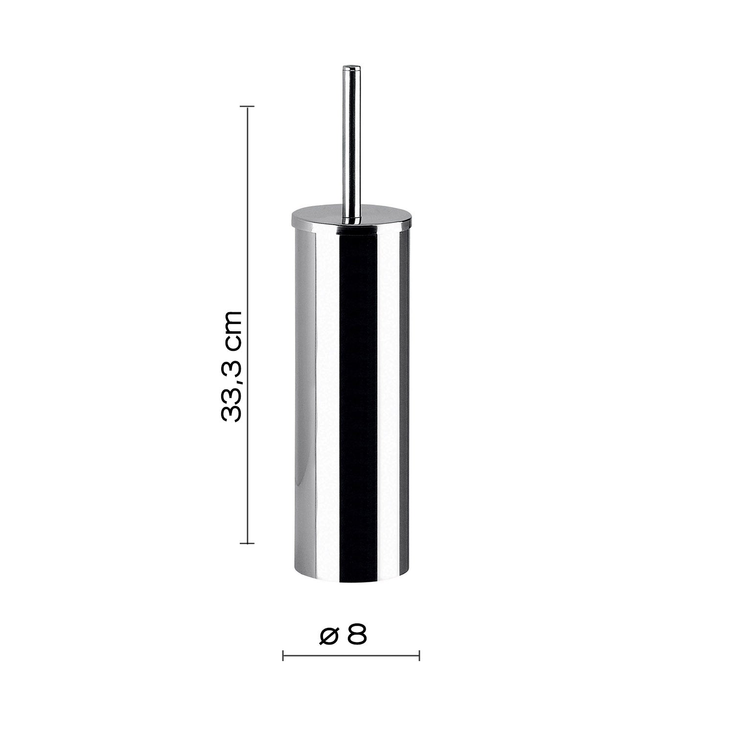 Brosse WC en acier - GENZIANA GEDY