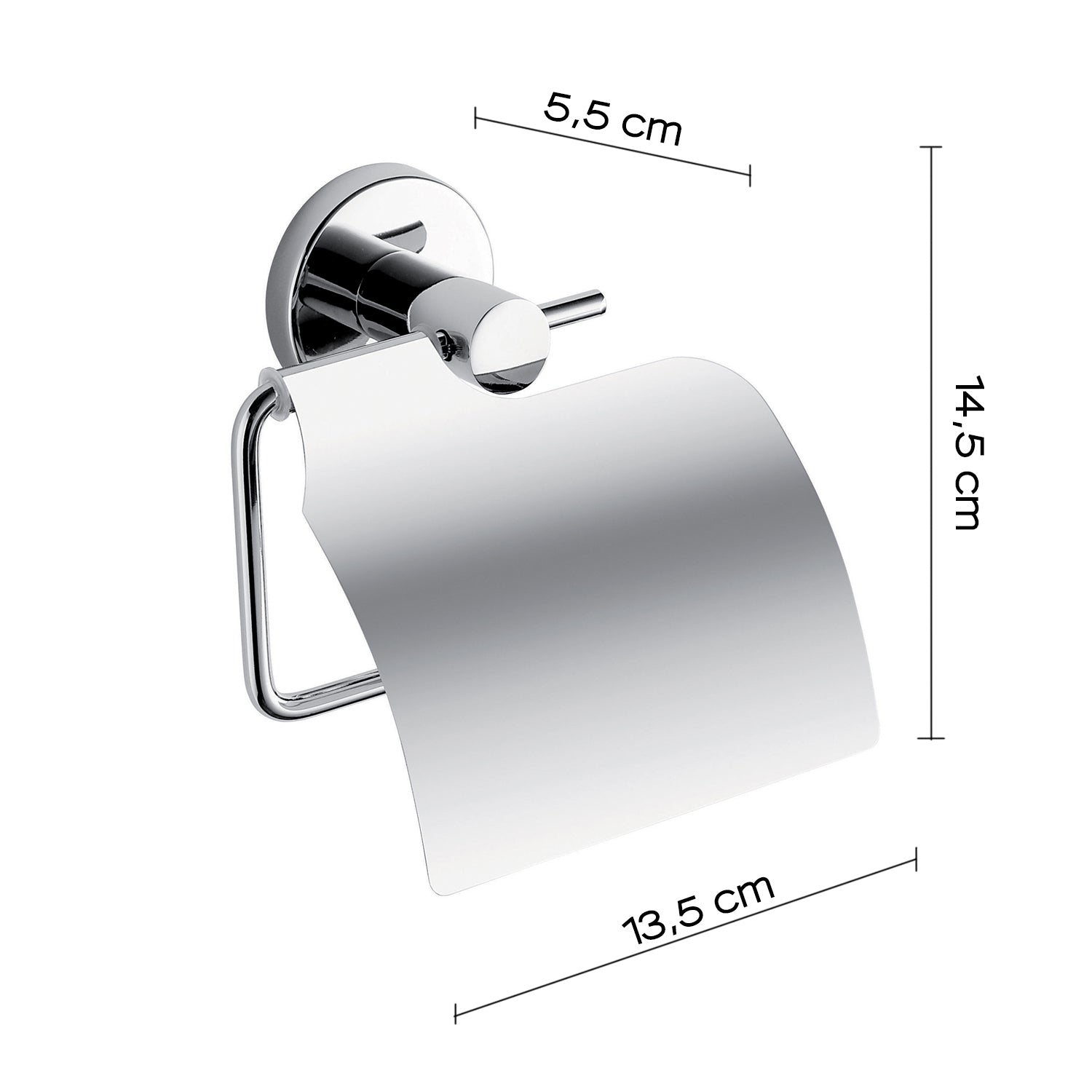 Porte-rouleau de papier toilette en acier recouvert - FELCE GEDY FE25