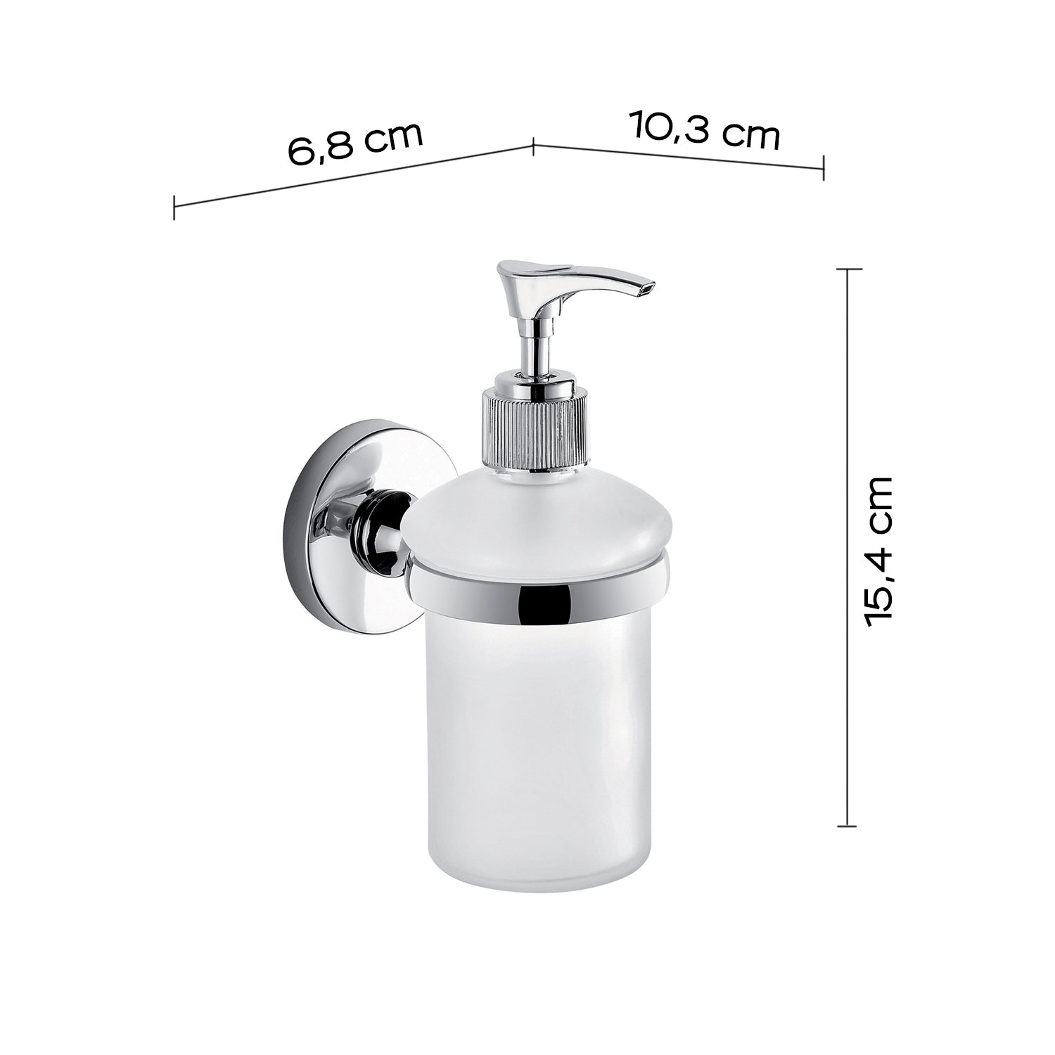 DISTRIBUTEUR DE SAVON EN VERRE GEDY FE81 FELCE