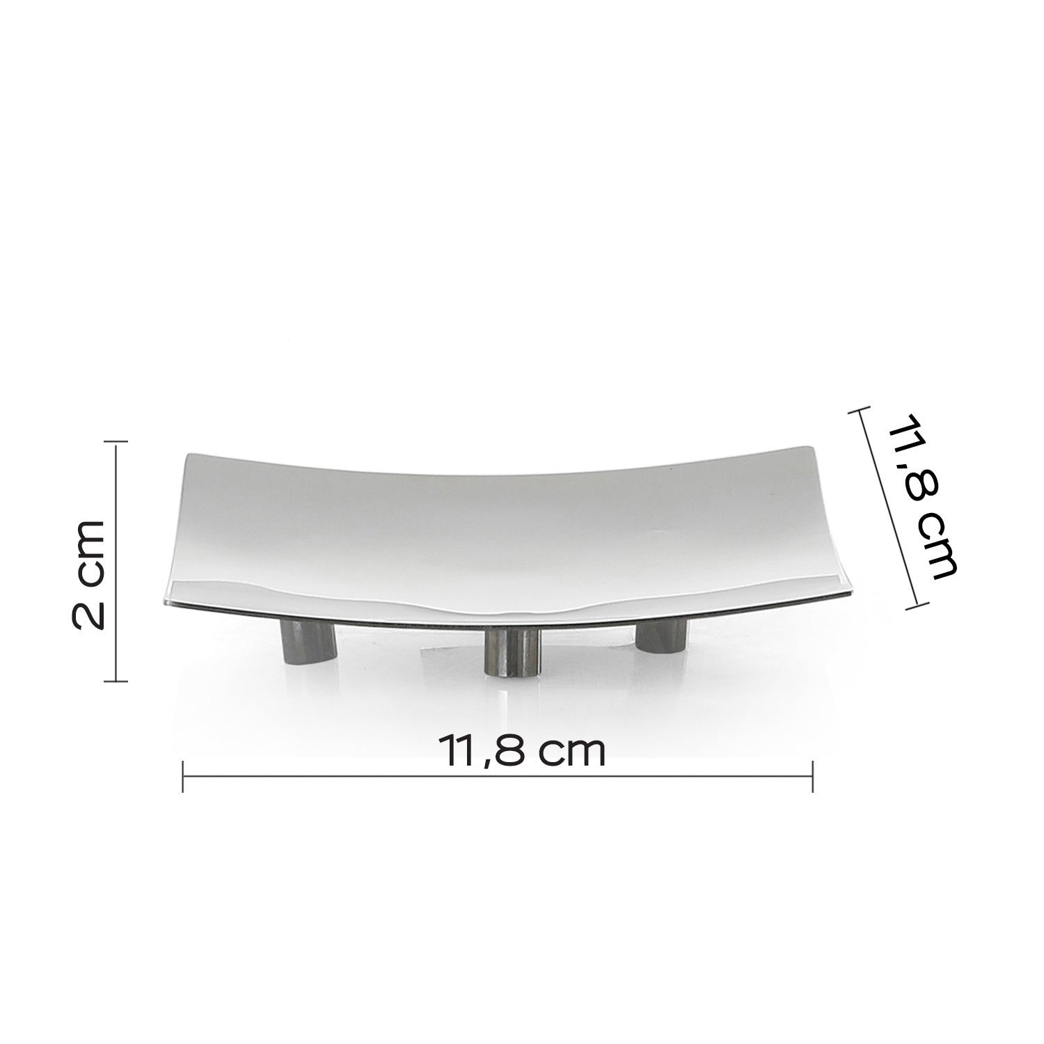 Porte-savon GEDY Nemesia - en acier inoxydable