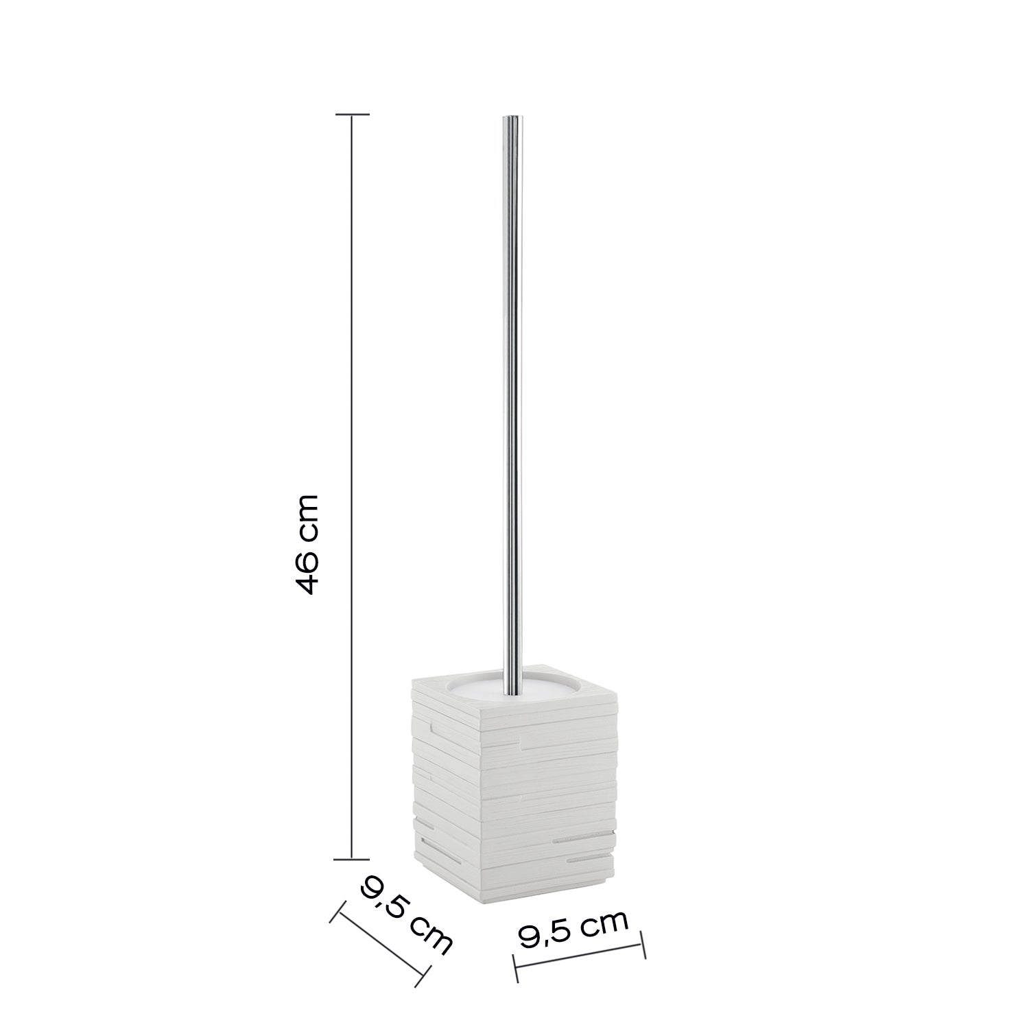 Brosse WC Quadrotto Blanc Gedy