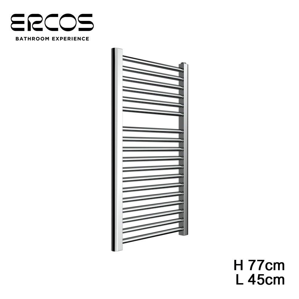 Radiateur sèche-serviettes chromé 77x45, entraxe 40 cm - TEKNO Ercos