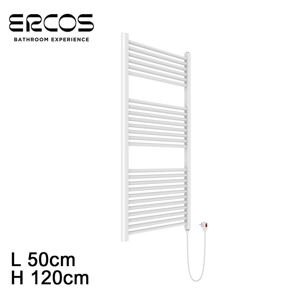 Sèche-serviettes électrique blanc TEKNO Ercos 120x50 cm