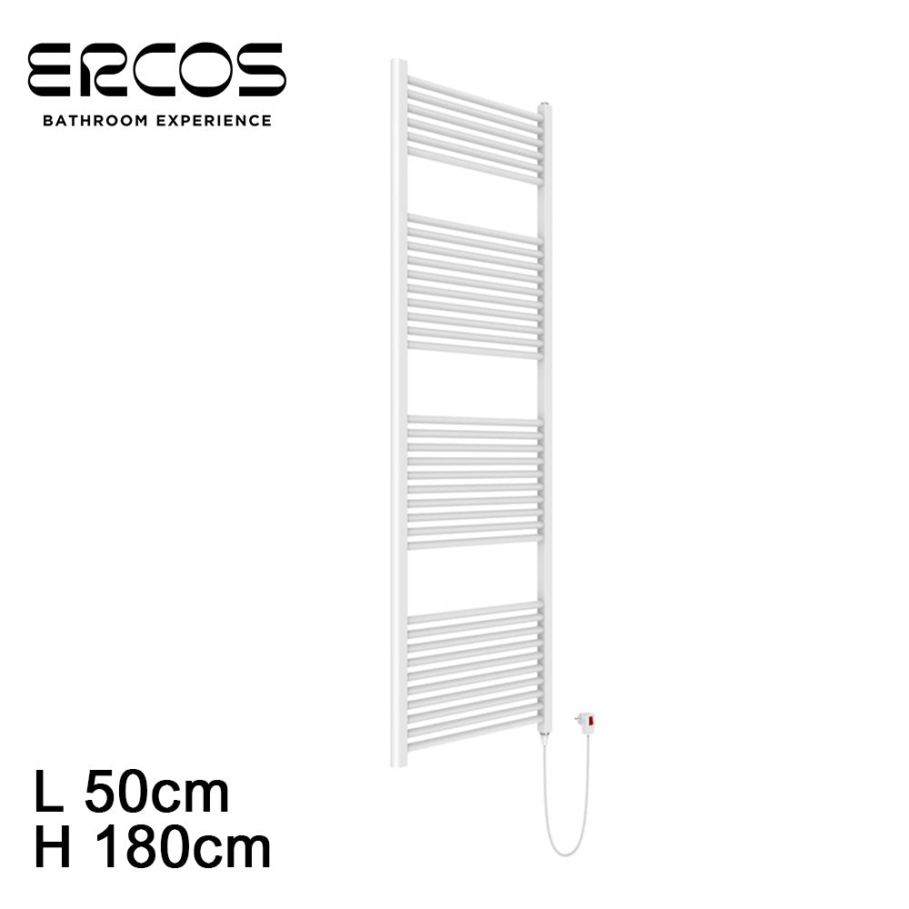 Sèche-serviettes électrique blanc TEKNO Ercos 180x50cm