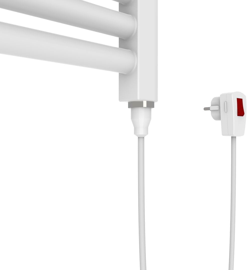 Sèche-serviettes électrique blanc TEKNO Ercos 180x50cm