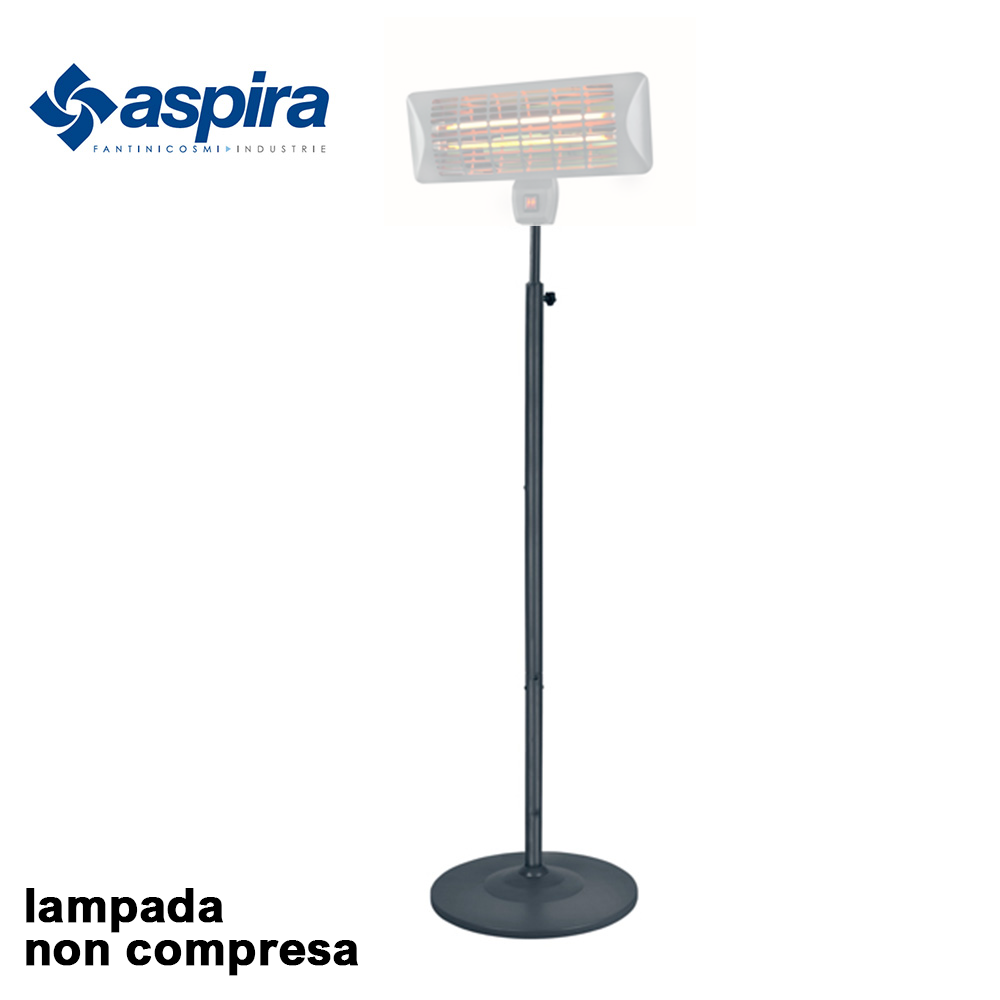 Telescopic steel floor lamp for KALOREASY 2 lamp