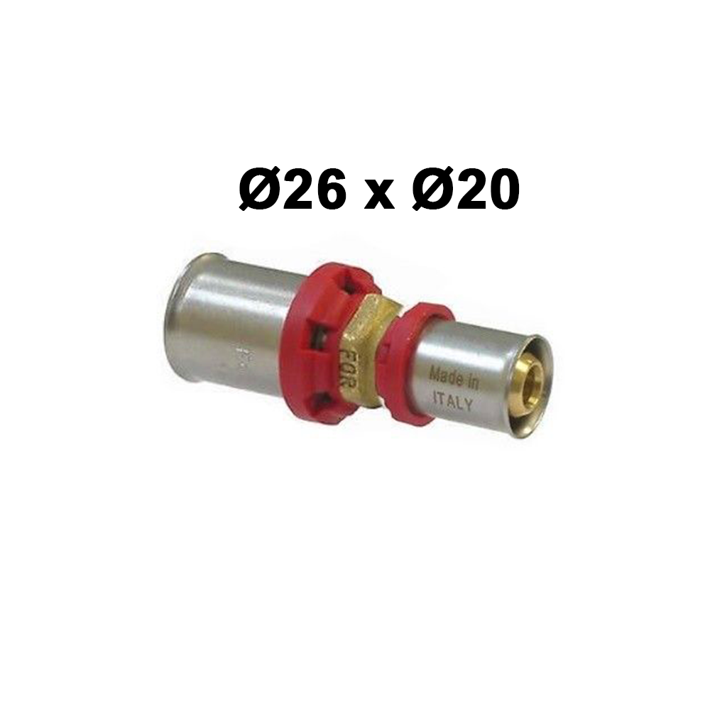 multicouche pressé - Joint à manchon réduit Ø 26 x 20 mm