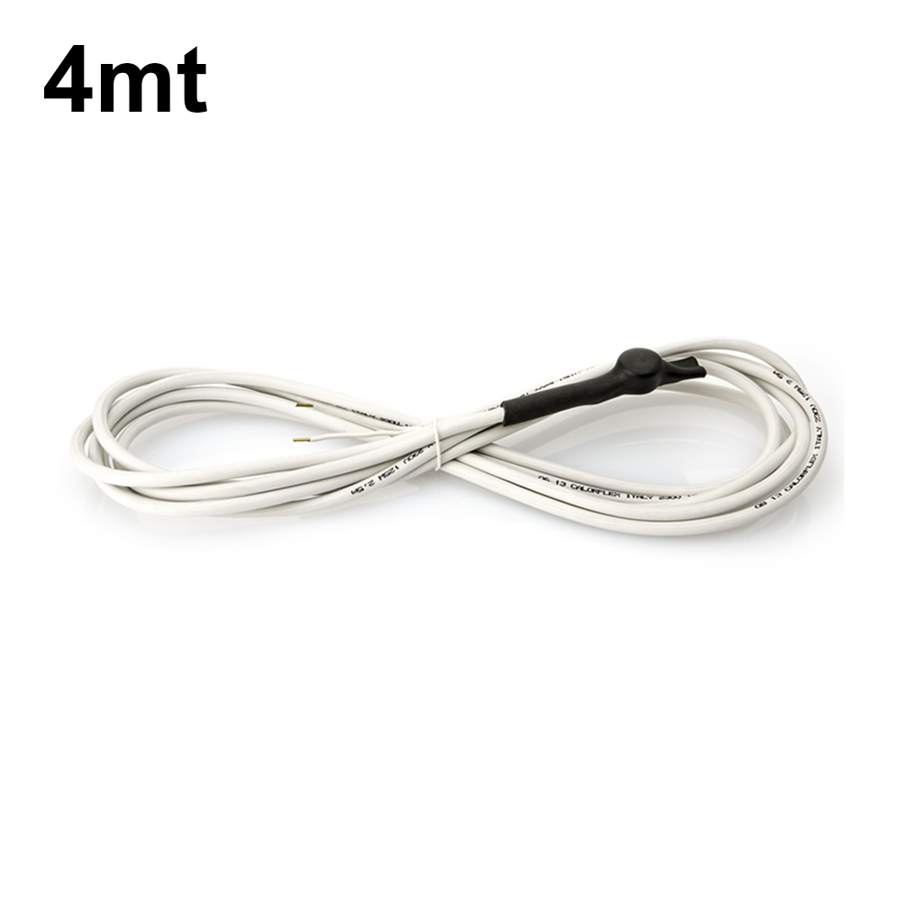 Câble chauffant NO FROST de 4 m, 50 W/m, avec thermostat et sans prise.