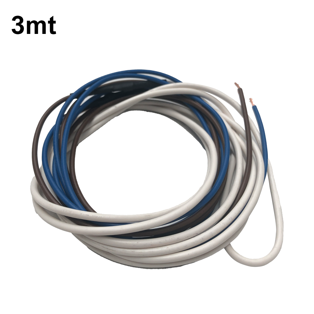 Câble chauffant antigel de 3 m, 15 W/m - Revêtement isolant en PVC
