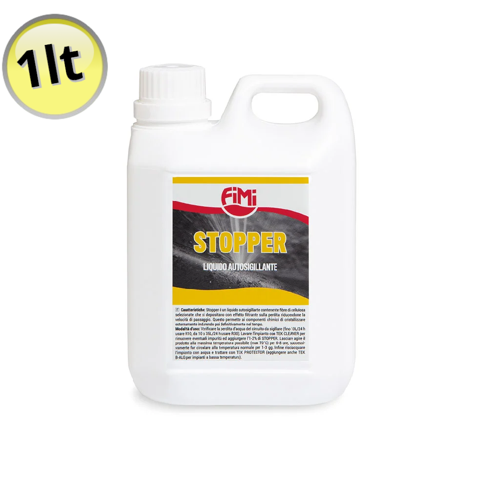 BOUCHON DE FUITE AUTO-OBTURATEUR POUR CHAUDIÈRES, RADIATEURS ET TUYAUX - BIDON DE 1 LITRE