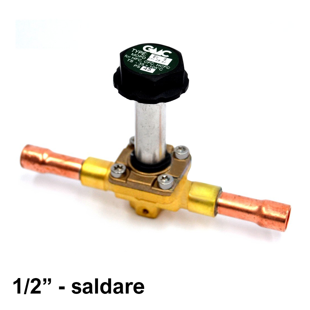 EV104S - Électrovanne GMC, raccords à souder SAE 1/2'' x 1/2''